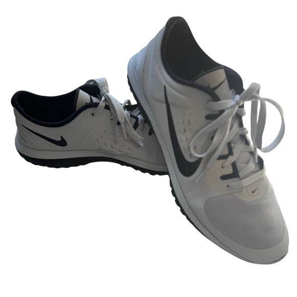 Nike Mens Free Style Lite Run Sneakers Lightweight White Black Size 11.5 - Picture 6 of 12